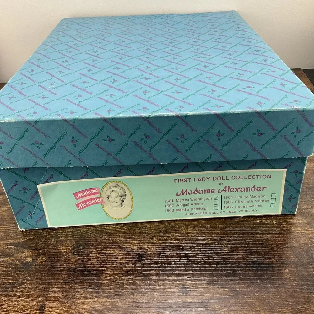 1976 Madame Alexander Martha Washington 1501 First Ladies Series Doll With Box